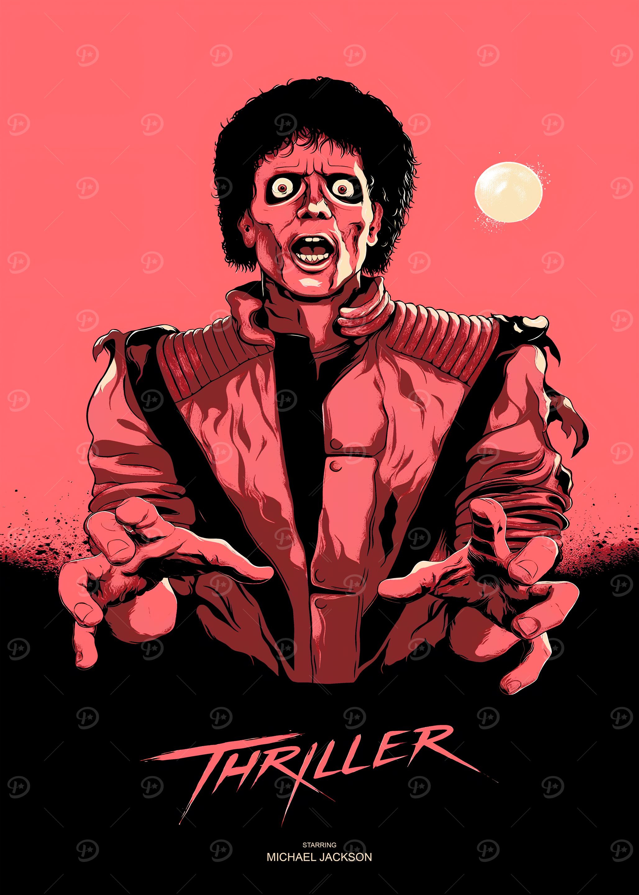 Thriller Michael Jackson Poster' Poster, picture, metal print