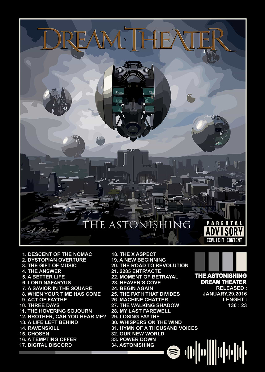 Dream Theater - The Astonishing Album' Poster, picture, metal