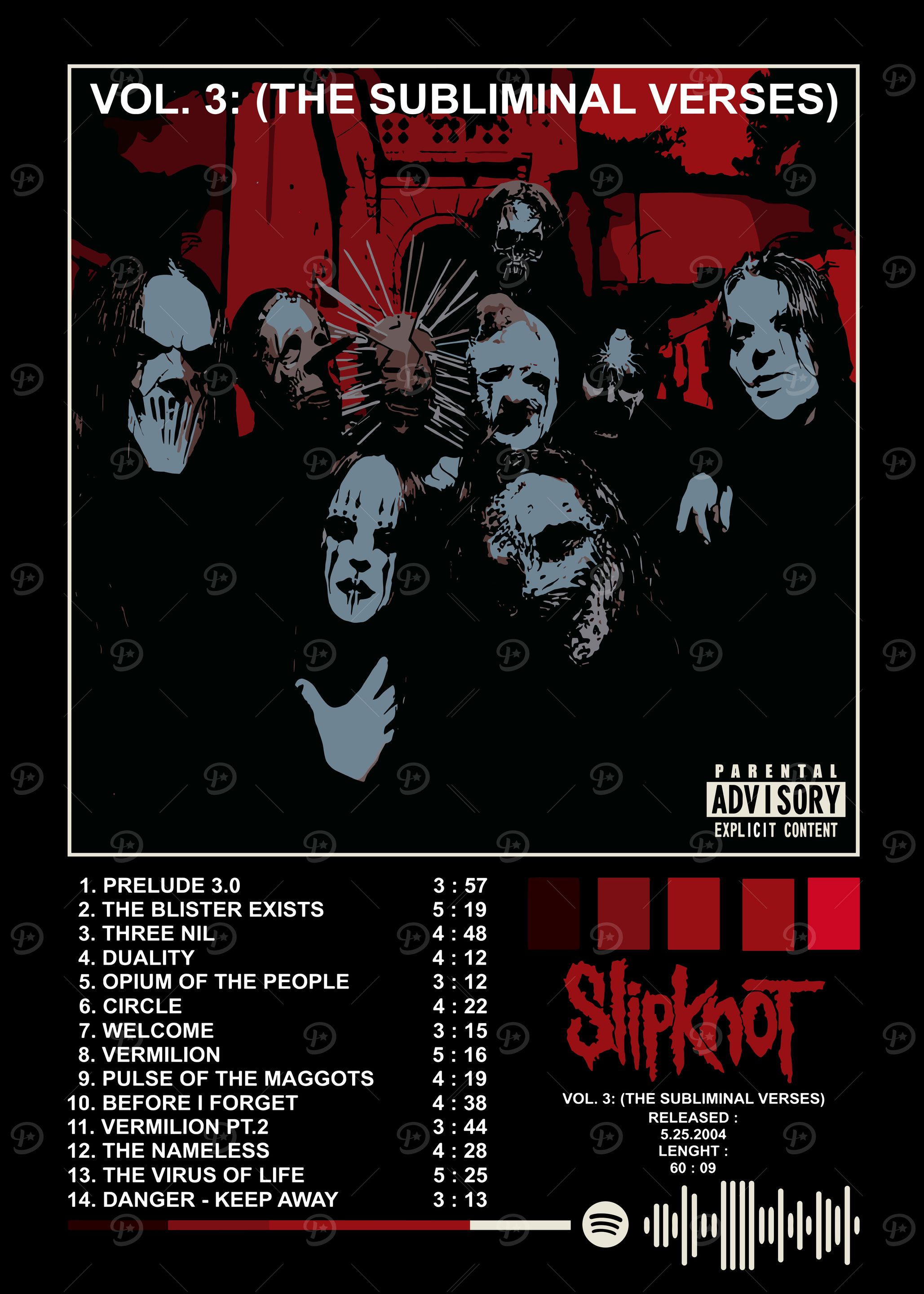 slipknot Vol. 3 カード6枚×ステッカー　アルバム Amazon.com: Vol. 3: The Subliminal Verses [Bonus Disc] [Slipcase