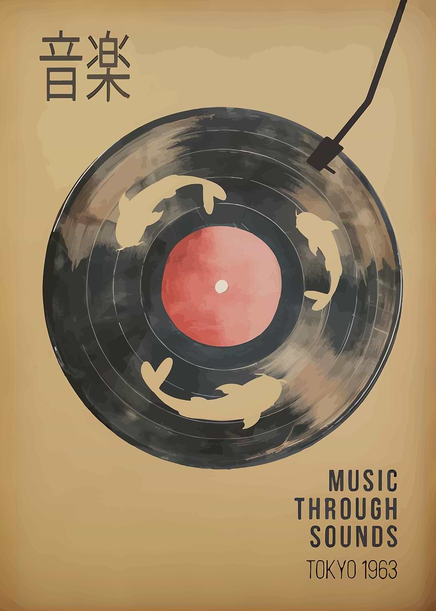 Music Through Sounds Tokyo 1963' Poster, picture, metal print