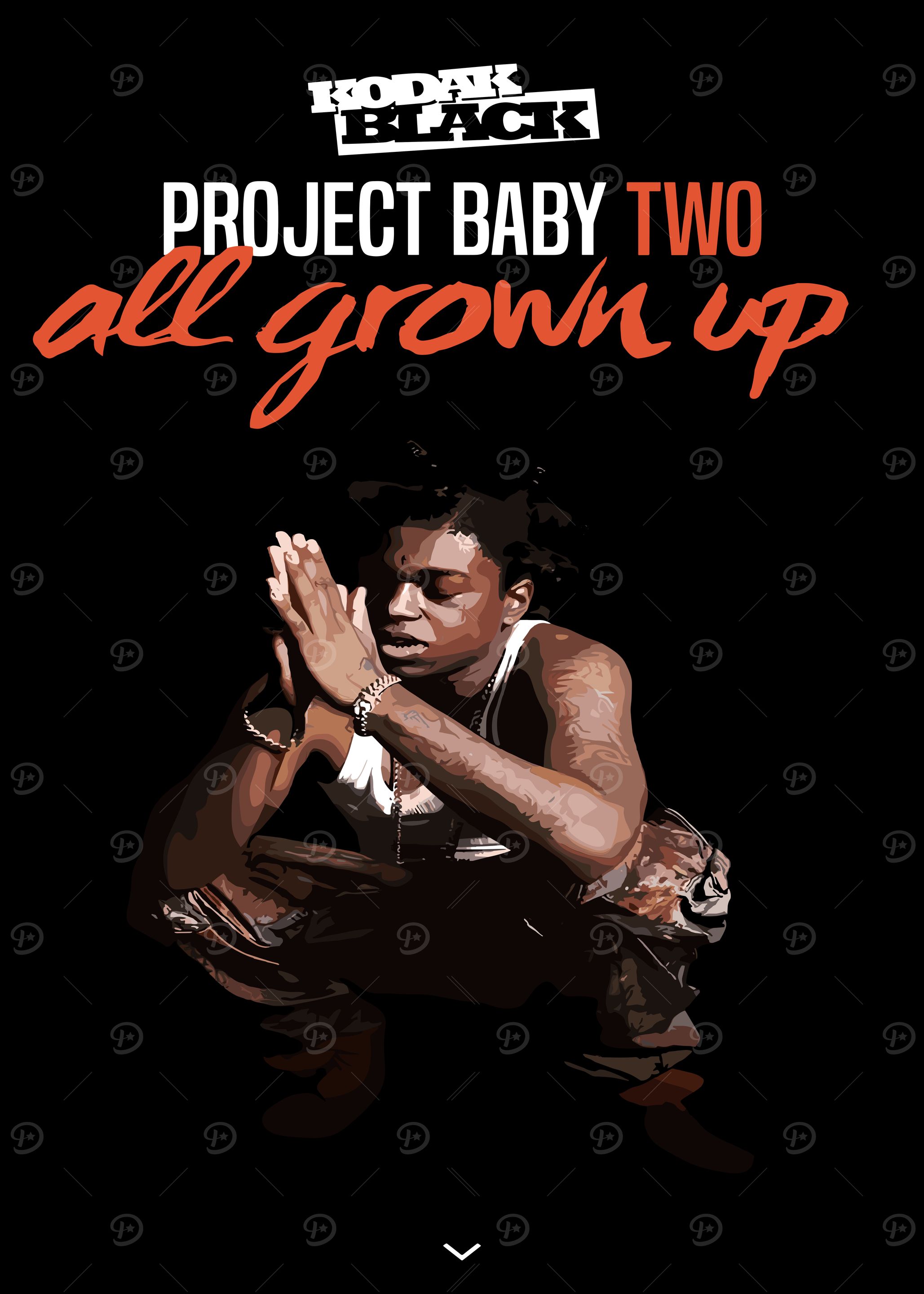 Kodak Black Project Baby Two Album' Poster, picture, metal print