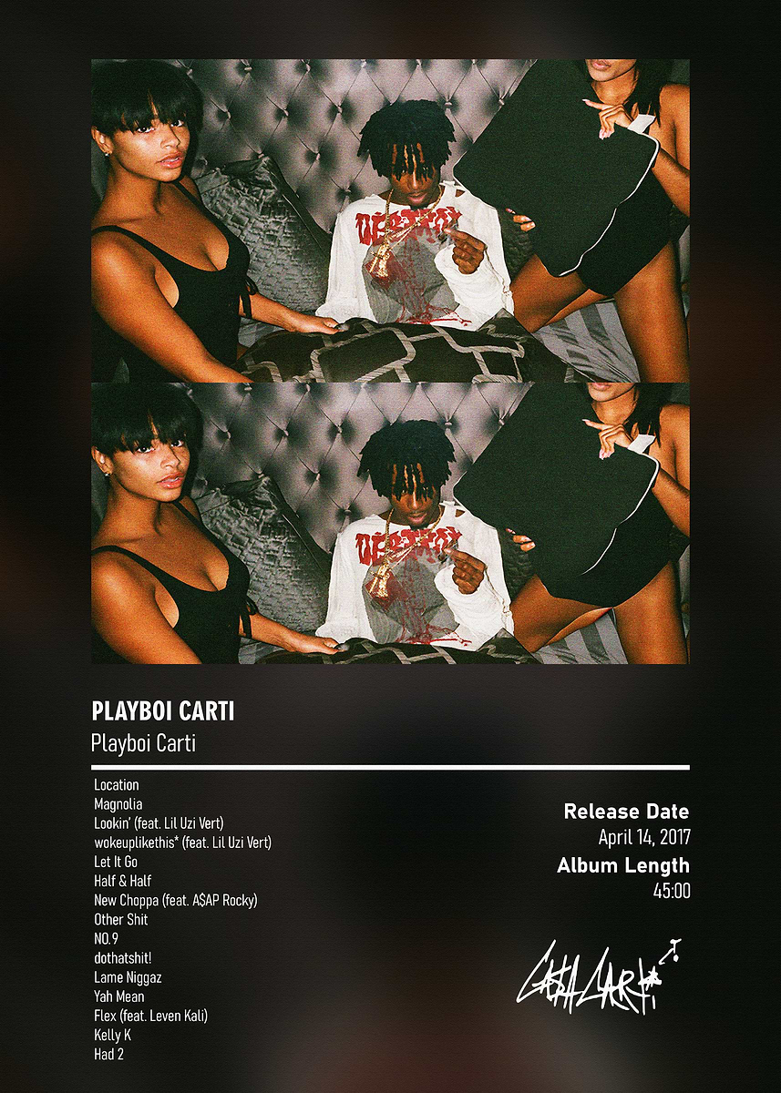 Magnolia Carti Album Cover Playboi Carti Album Cover' Poster