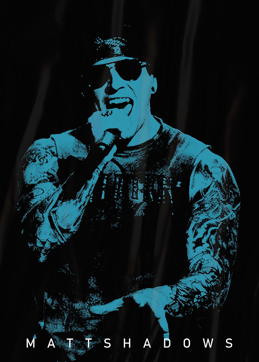 'Matt Shadows Portrait' Poster, picture, metal print, paint by jembim ...