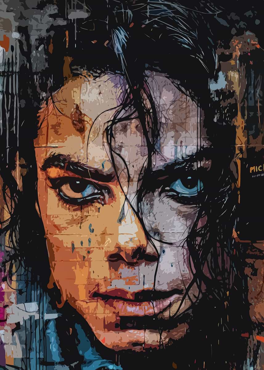 'Michael Jackson Portrait Digital Art' Poster, picture, metal print ...