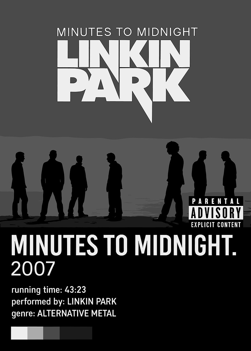 Linkin Park - Minutes to Midnight' Poster, picture, metal print