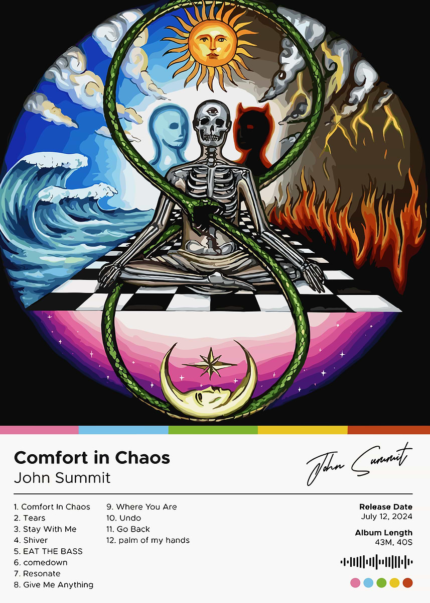Comfort in Chaos - John Summit Album' Poster, picture, metal print