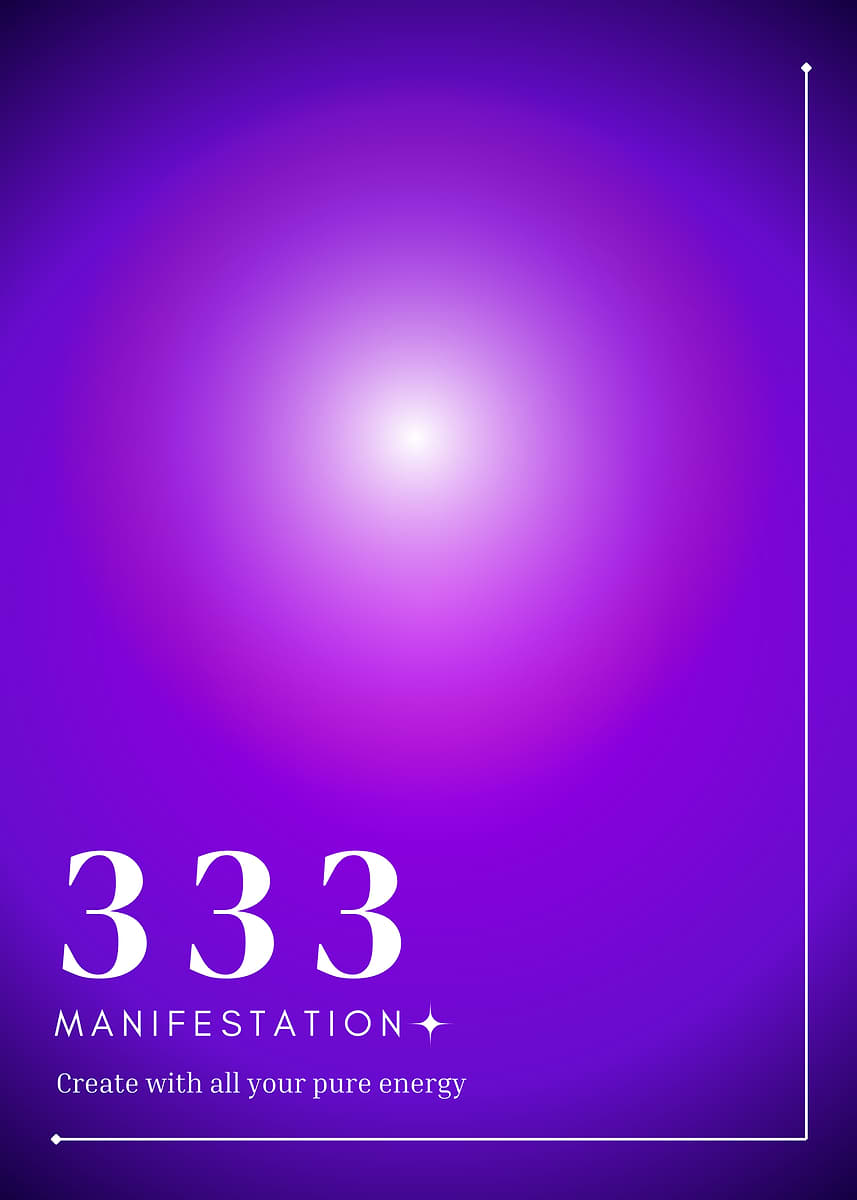 '333 Manifestation Angel numbers aura' Poster, picture, metal print ...