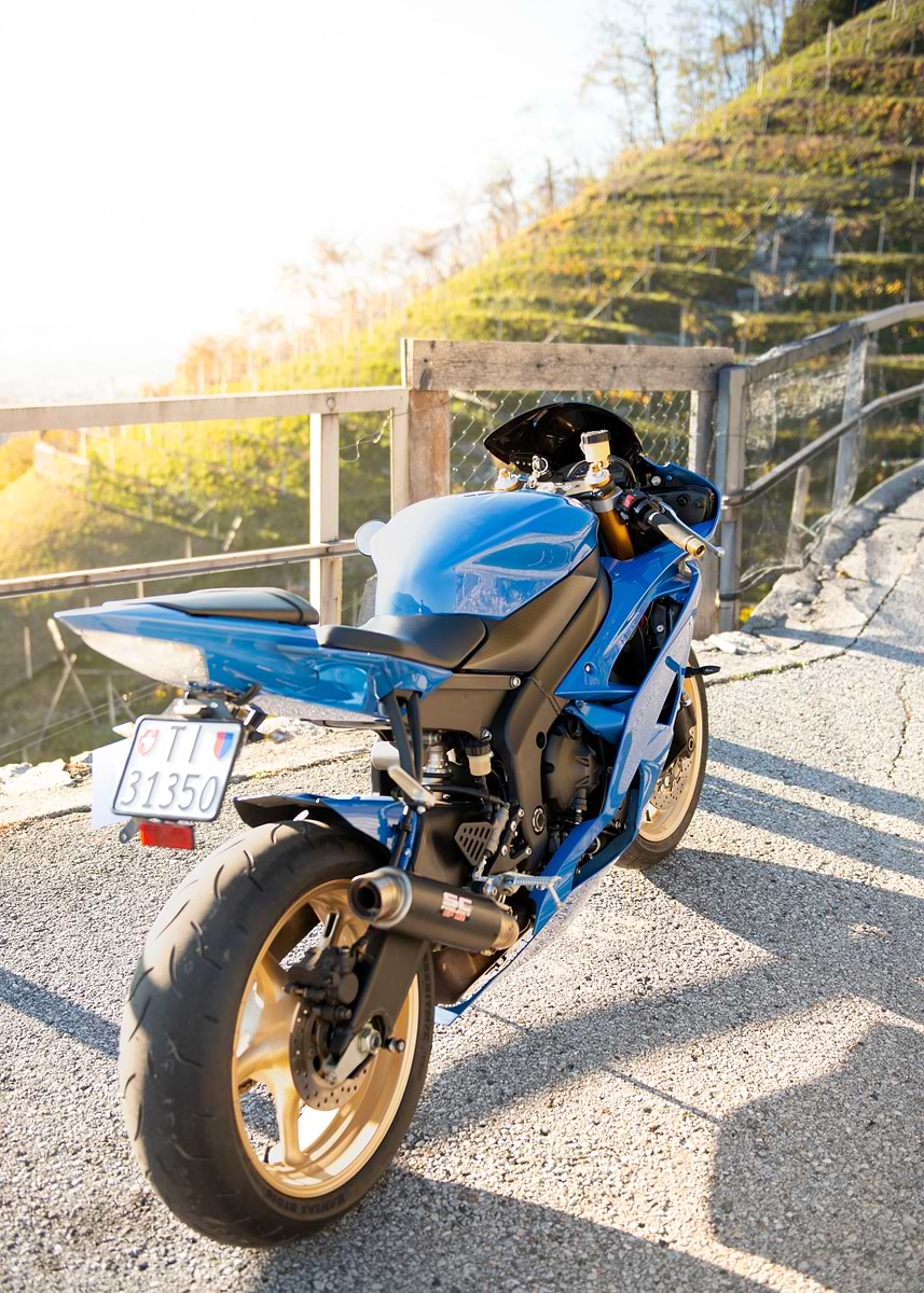 'Yamaha R6' Poster, picture, metal print, paint by Nicolò Lauber | Displate