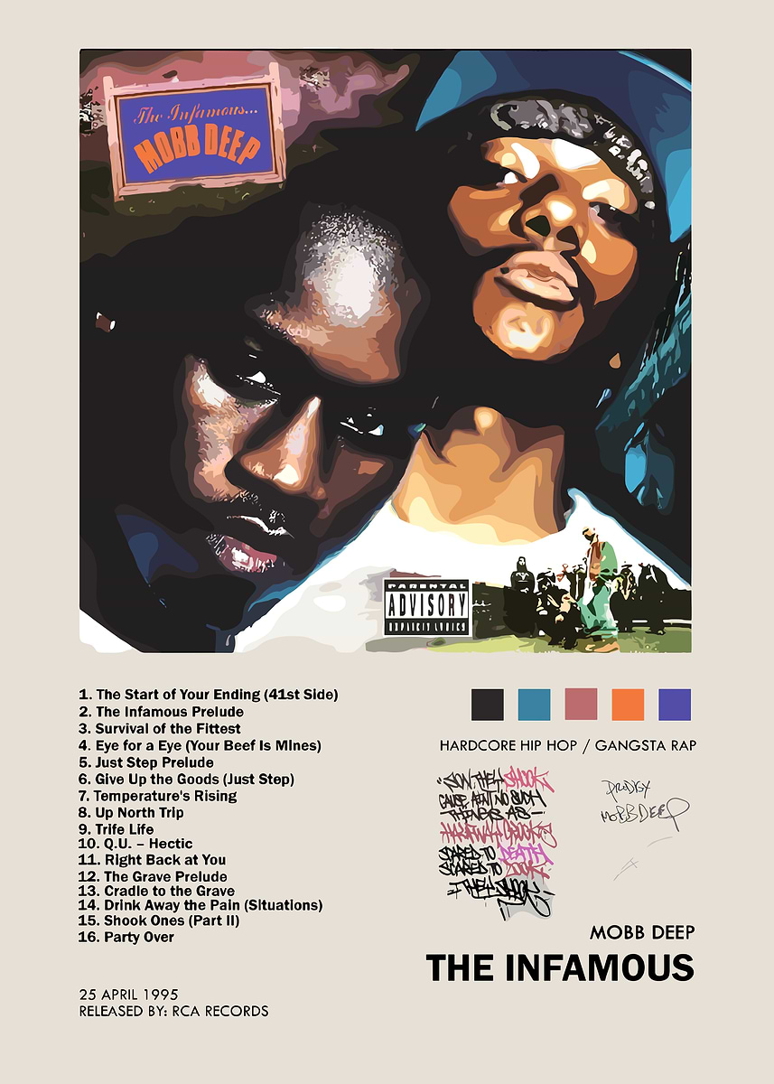 Mobb Deep The Infamous Album ' Poster, picture, metal print, paint