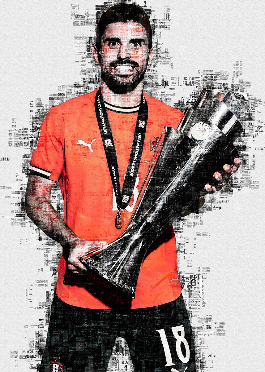 Ruben Neves With Trophy Poster Picture Metal Print Paint By Maria ruben-neves-with-trophy-poster-picture-metal-print-paint-by-maria