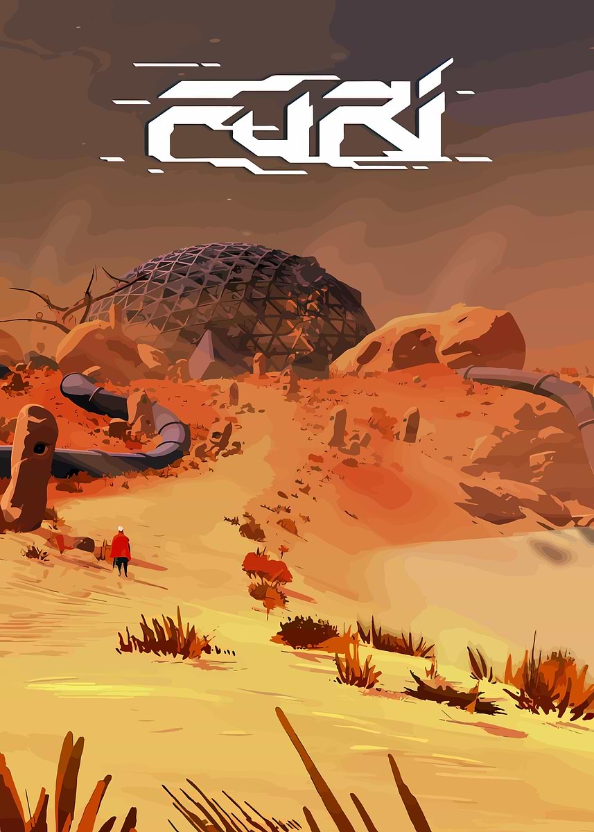 Furi Game Cover Art' Poster, picture, metal print, paint by Ender