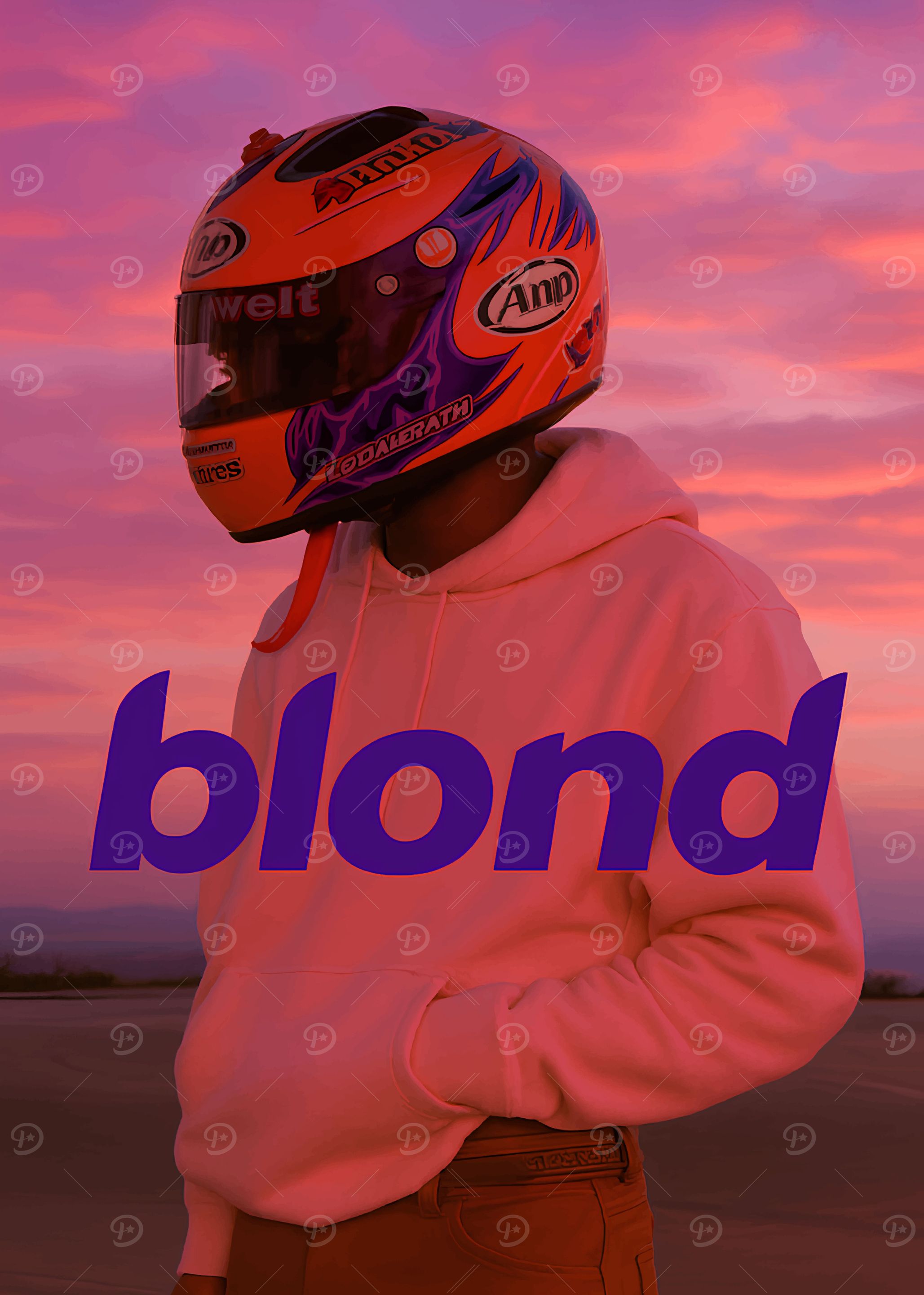 Frank Ocean Blonde Album Cover' Poster, picture, metal print