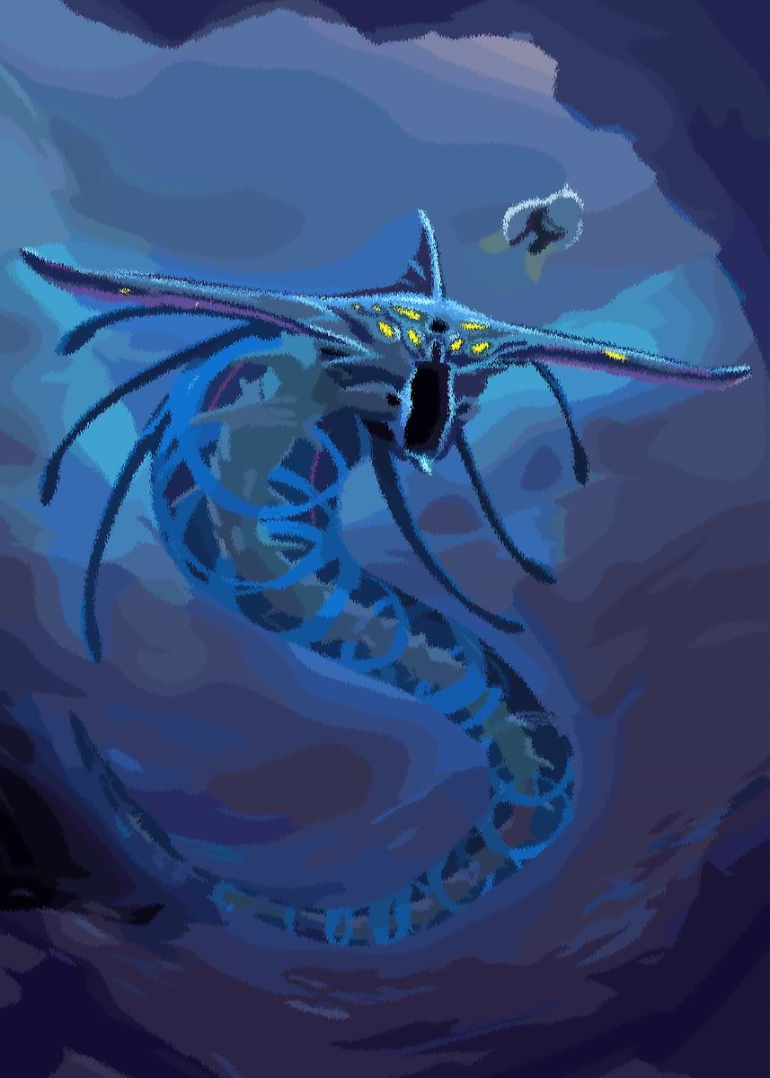 'Subnautica Reaper Leviathan Digital Art' Poster, picture, metal print ...