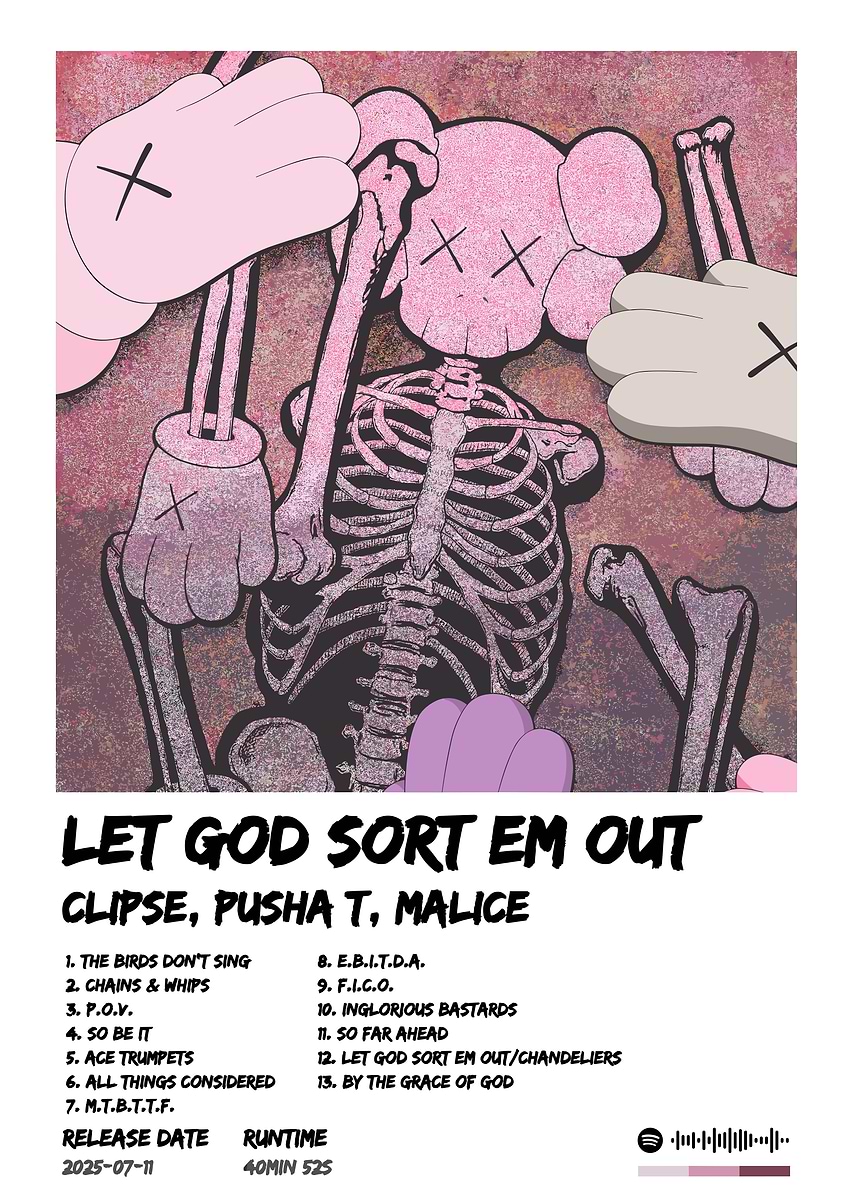 ヒップホップ クリプス『Let God Sort Em Out』 LPアナログ LET GOD