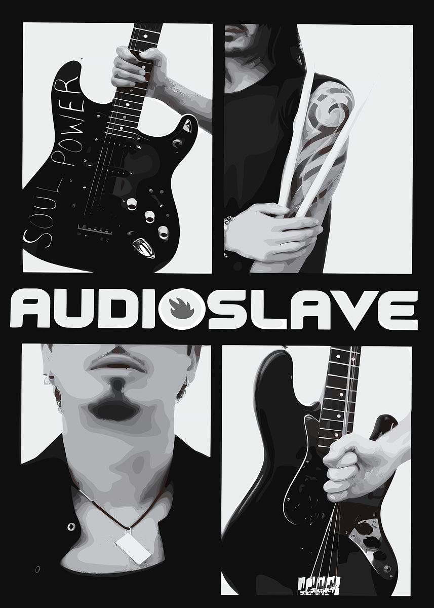 Audioslave Band Poster' Poster, picture, metal print, paint by