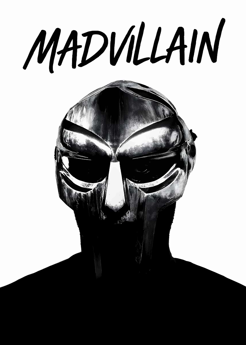 MADVILLAIN MF DOOM Portrait' Poster, picture, metal print, paint
