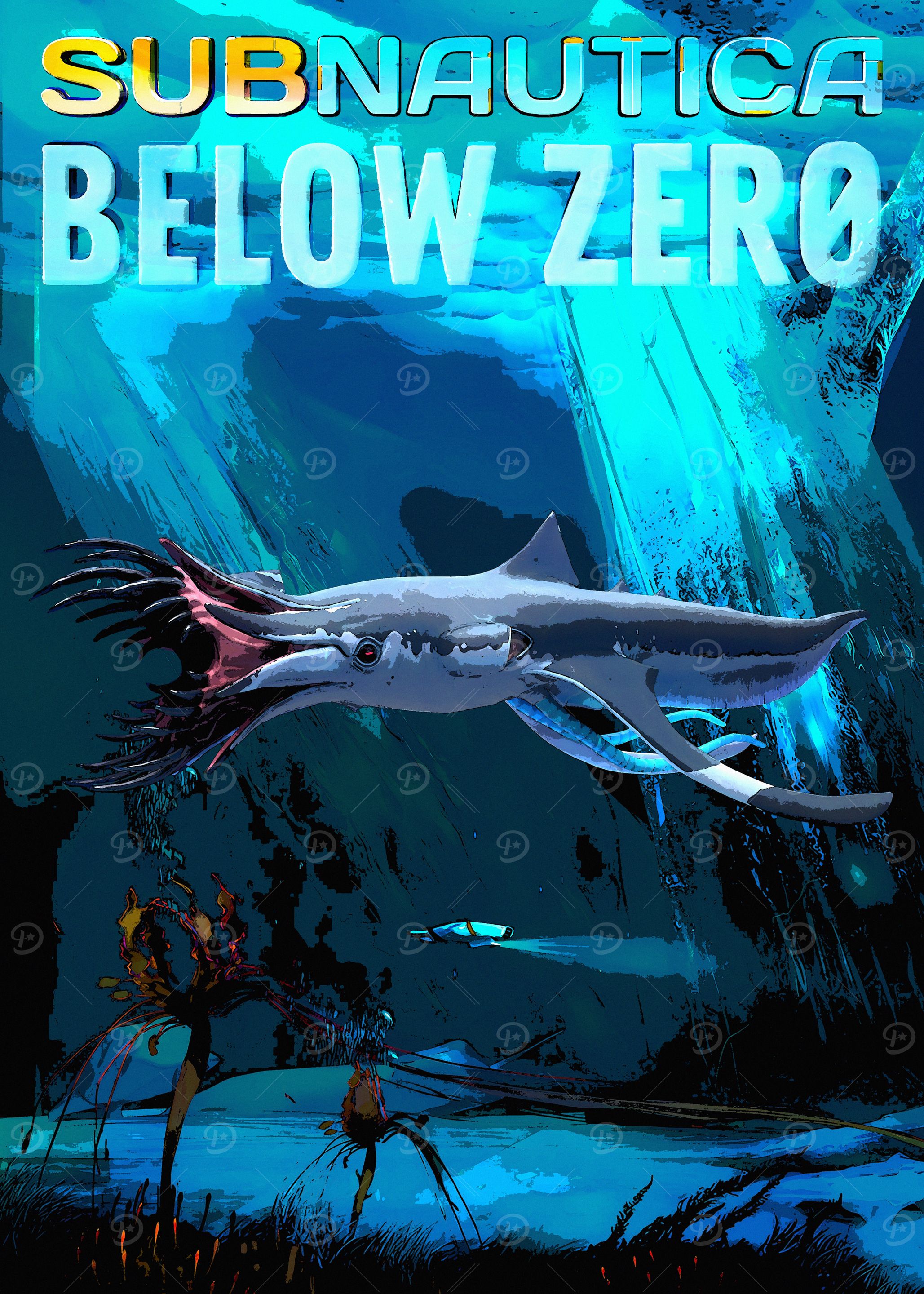 Subnautica Below Zero Game Art' Poster, picture, metal print