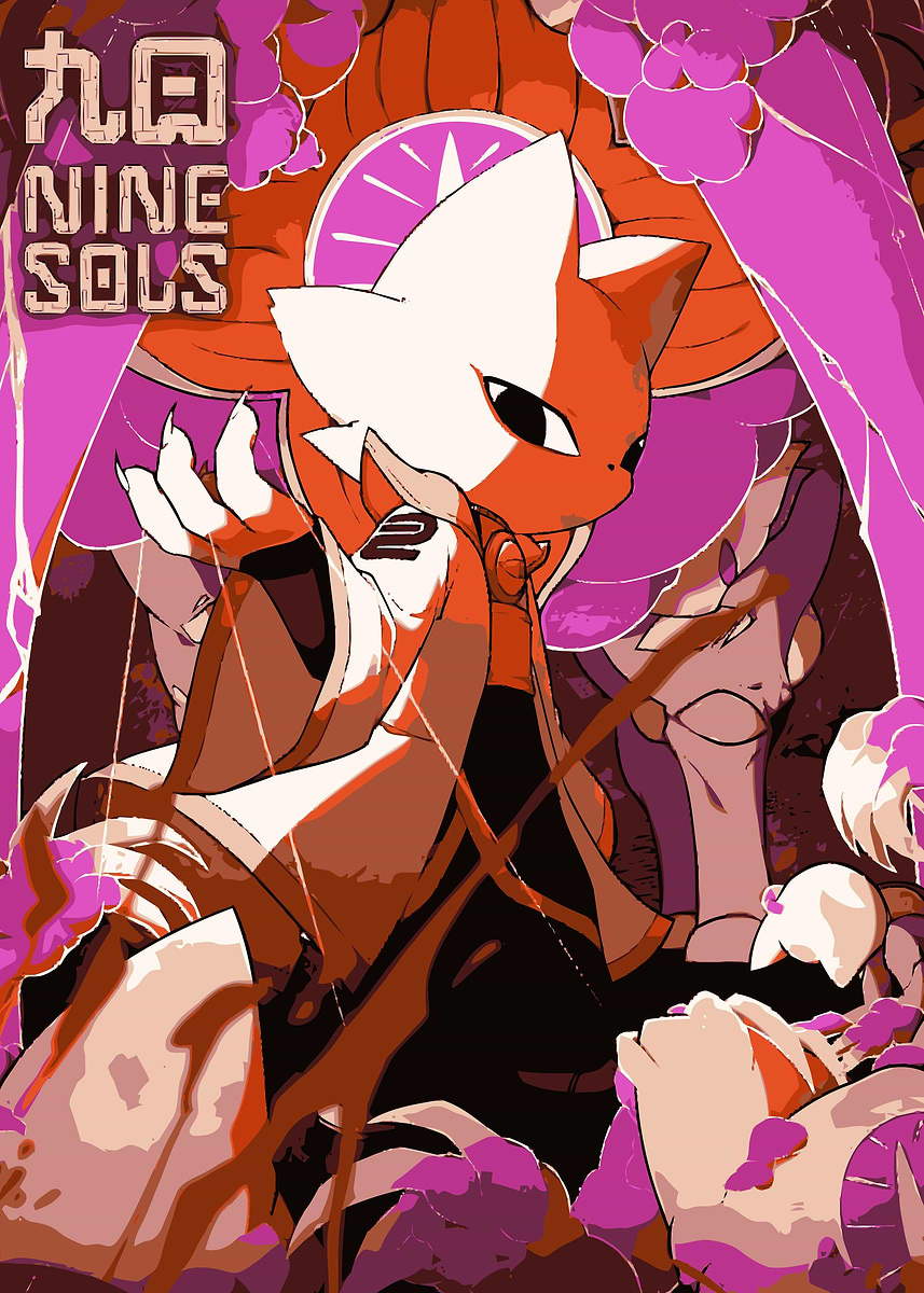 Nine Sols Character Art' Poster, picture, metal print, paint by