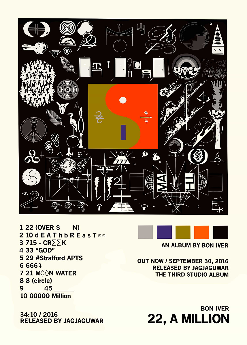 Bon Iver 『22, A Million』リリース記念新聞（2016年） Bon Iver 『22, A Million』リリース記念新聞（2016年） Bon Iver - 22
