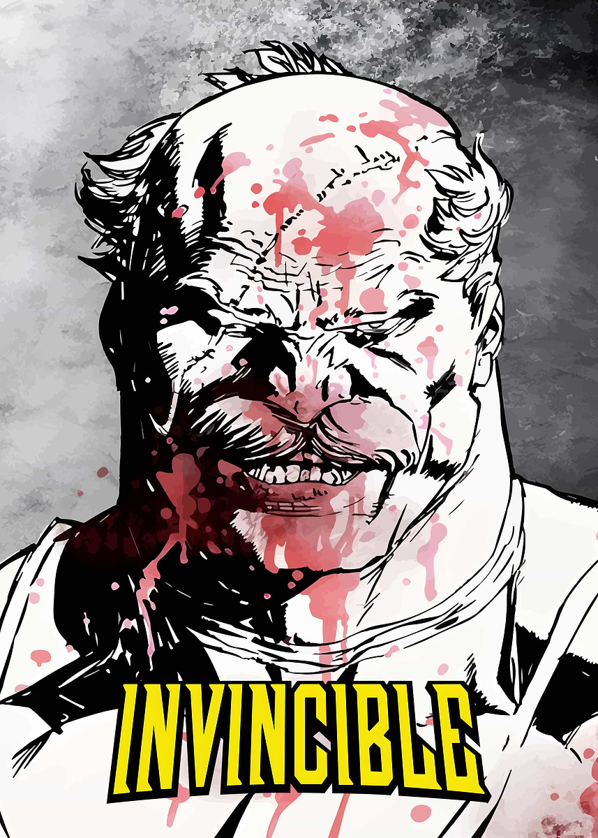 Invincible: Conquest Bloodied Portrait' Poster, picture, metal