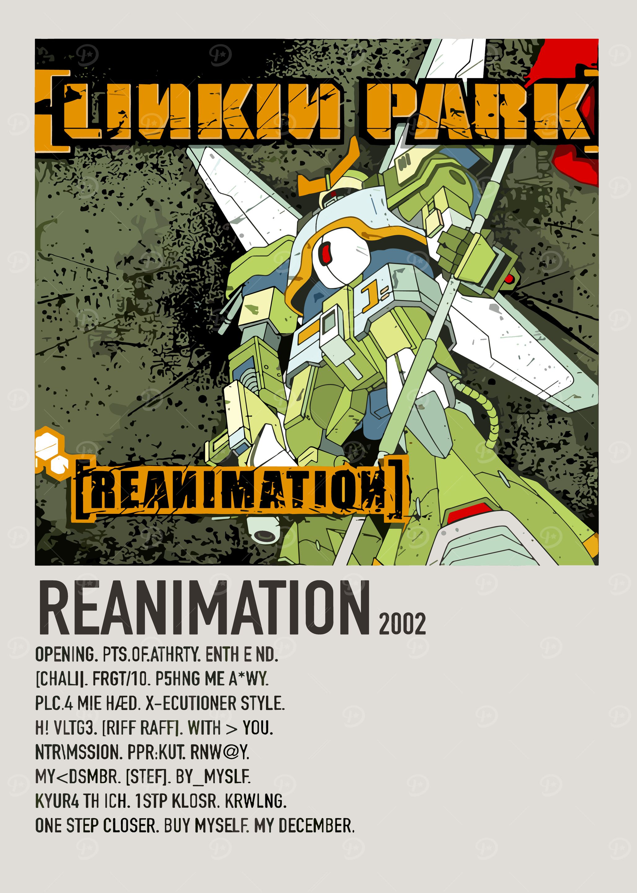 Linkin Park Reanimation Album Cover Art' Poster, picture, metal