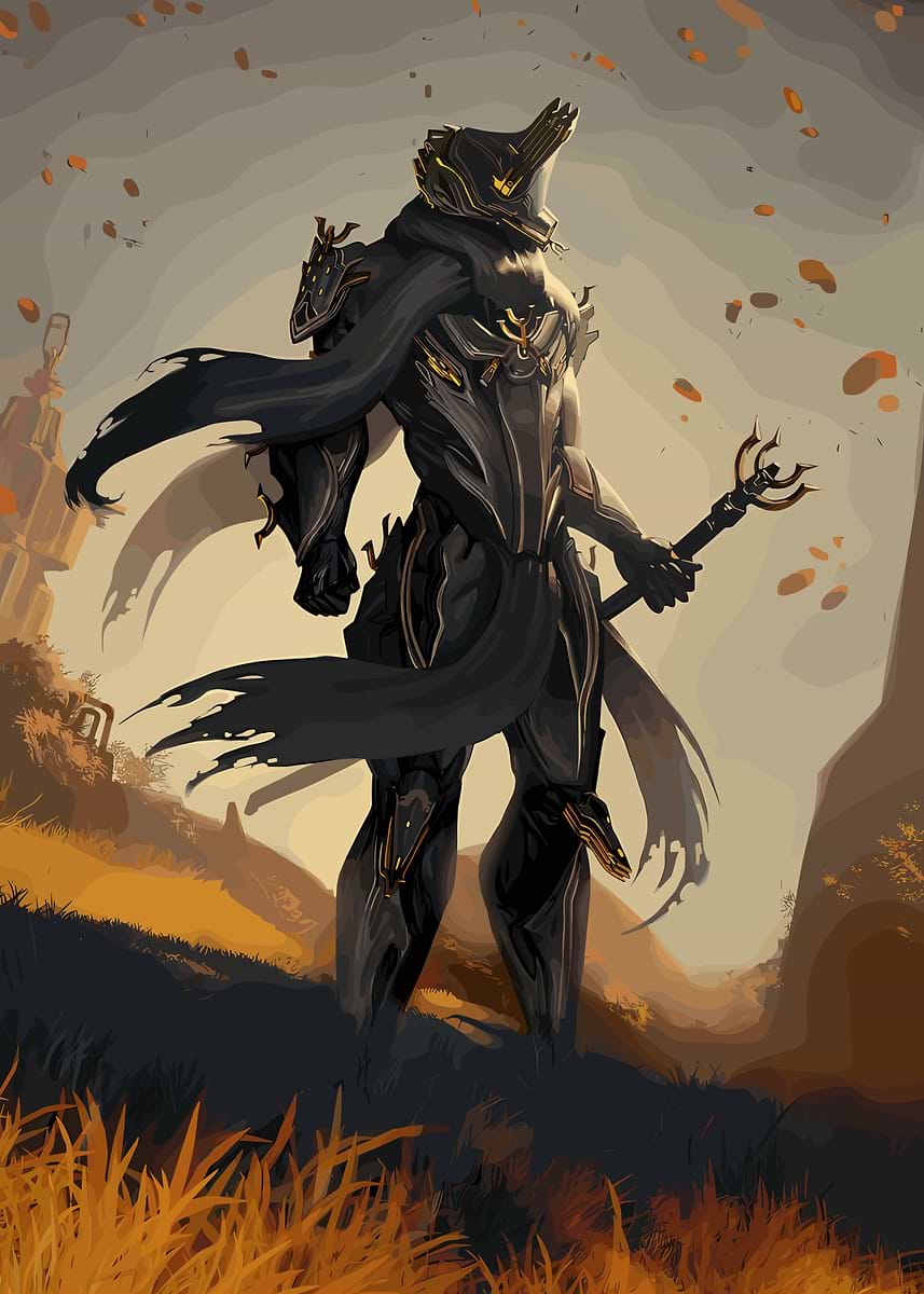 ゲームキャラクター Warframe Excalibur Umbra Warframe Excalibur Umbra Digital Art' Poster, picture, metal print