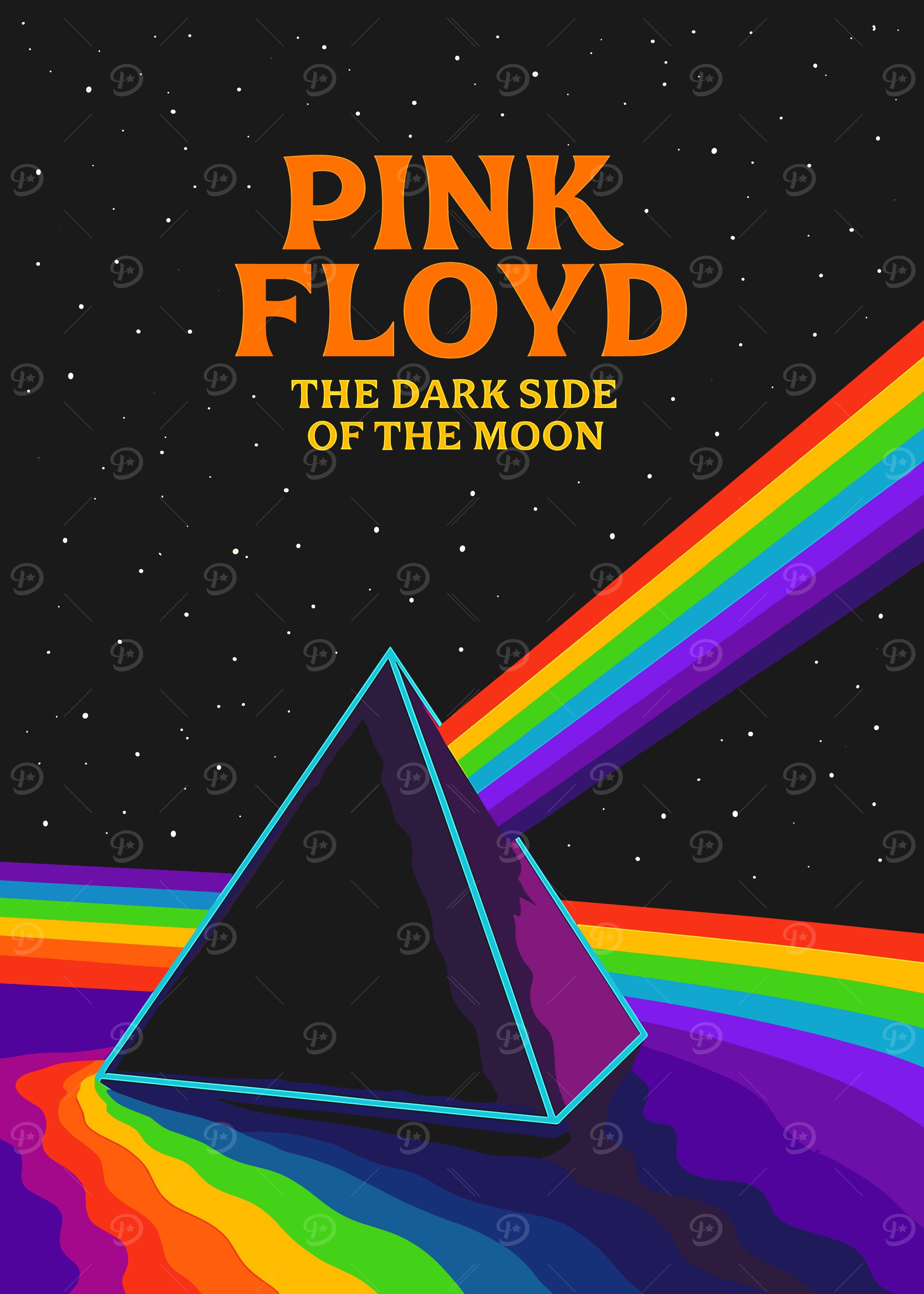 Pink Floyd Dark Side of the Moon' Poster, picture, metal print