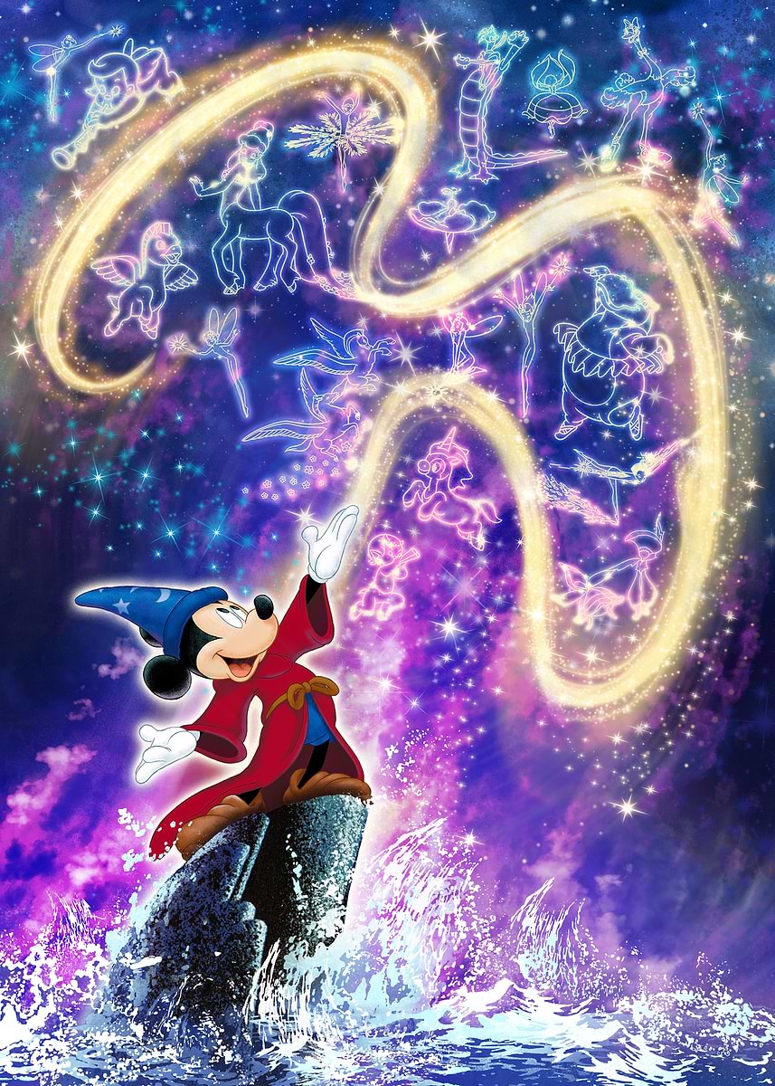 Sorcerer Mickey's Fantasia Constellations' Poster, picture, metal