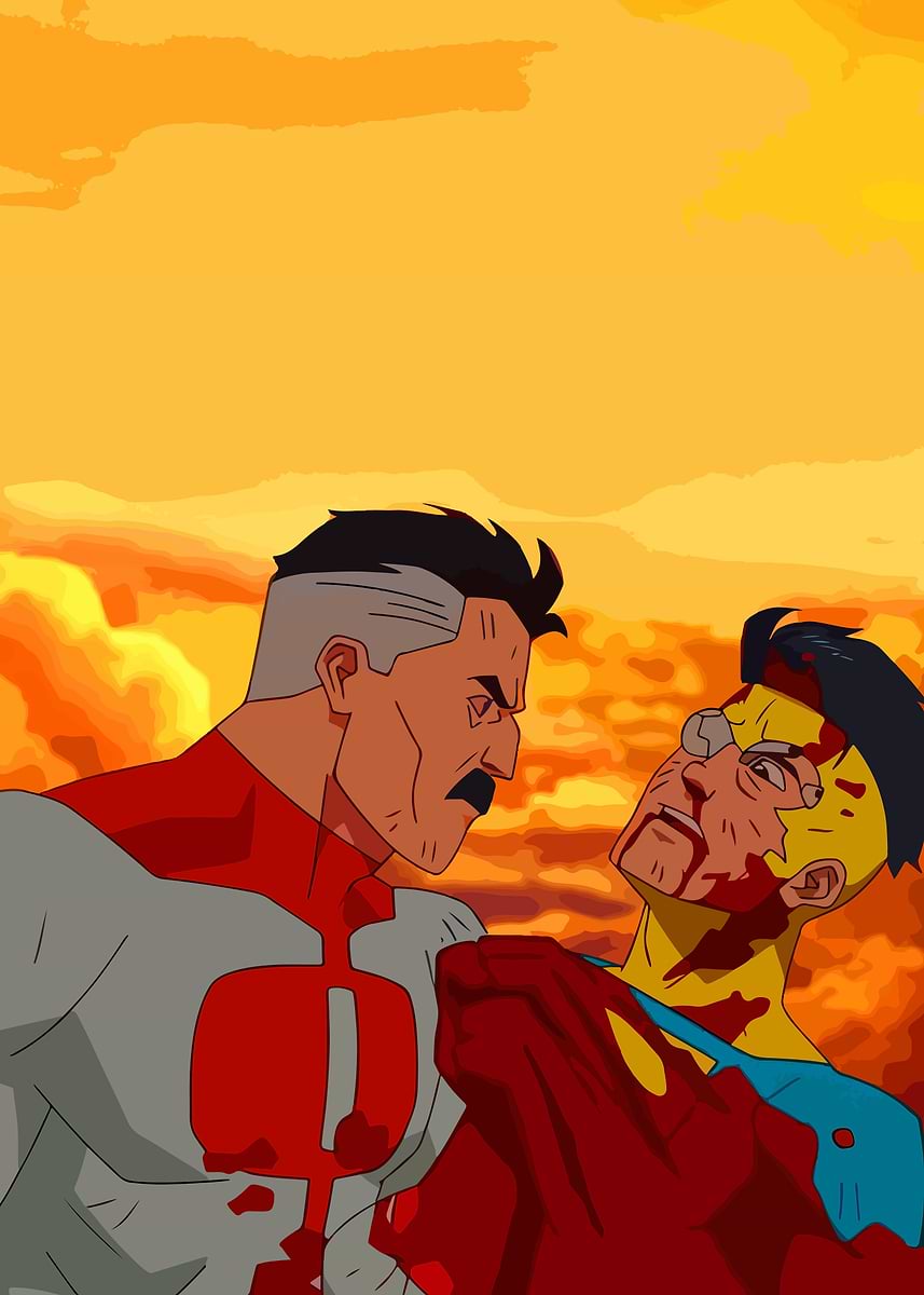'Invincible: Father and Son Conflict' Poster, picture, metal print ...