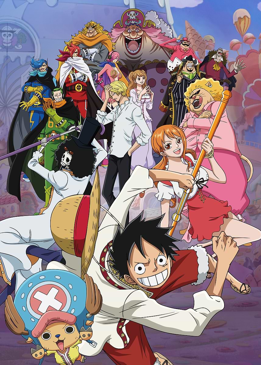 One Piece: Whole Cake Sweet Showdown' Poster, picture, metal print