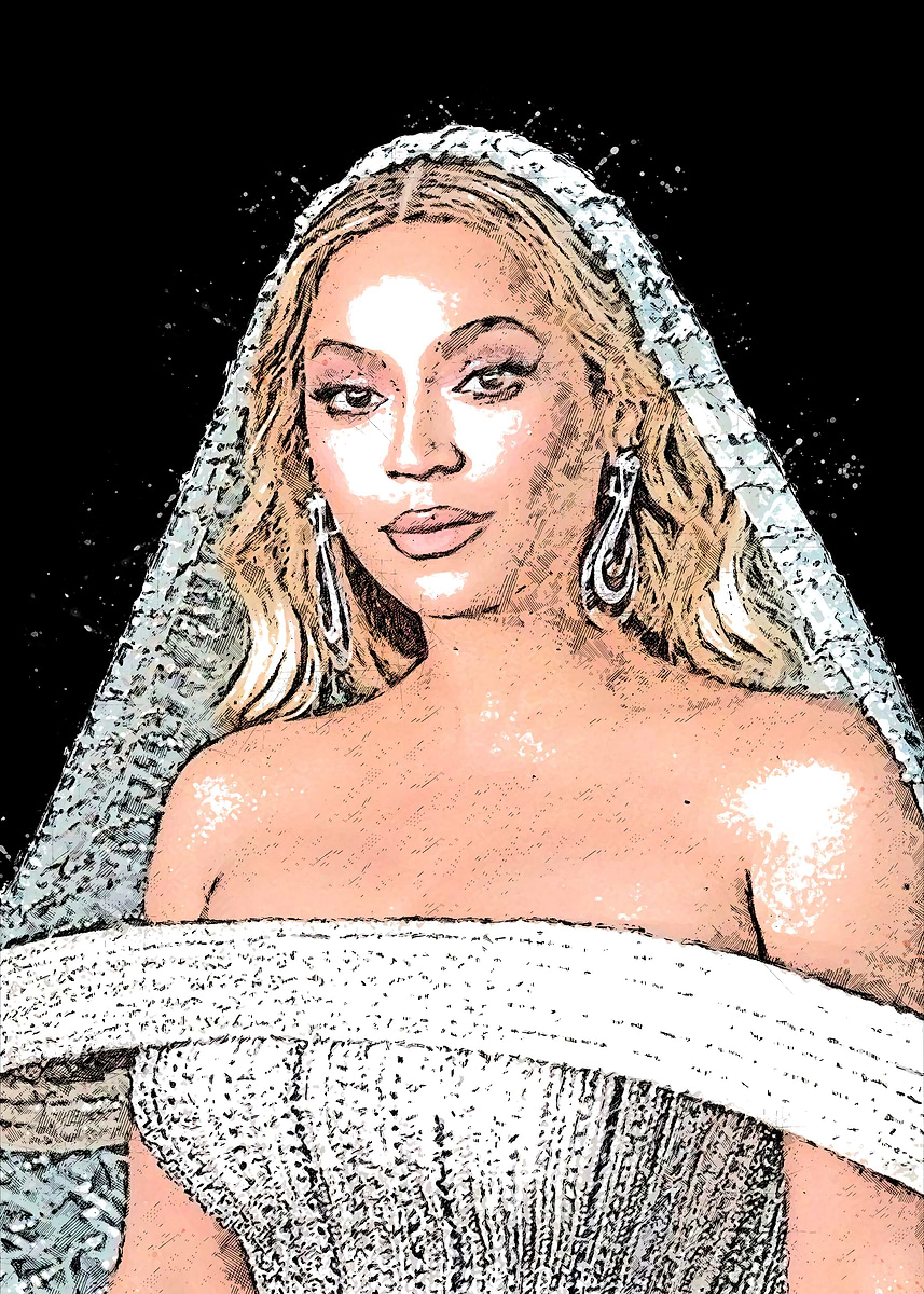 'Beyonce' Poster, picture, metal print, paint by Balsem | Displate
