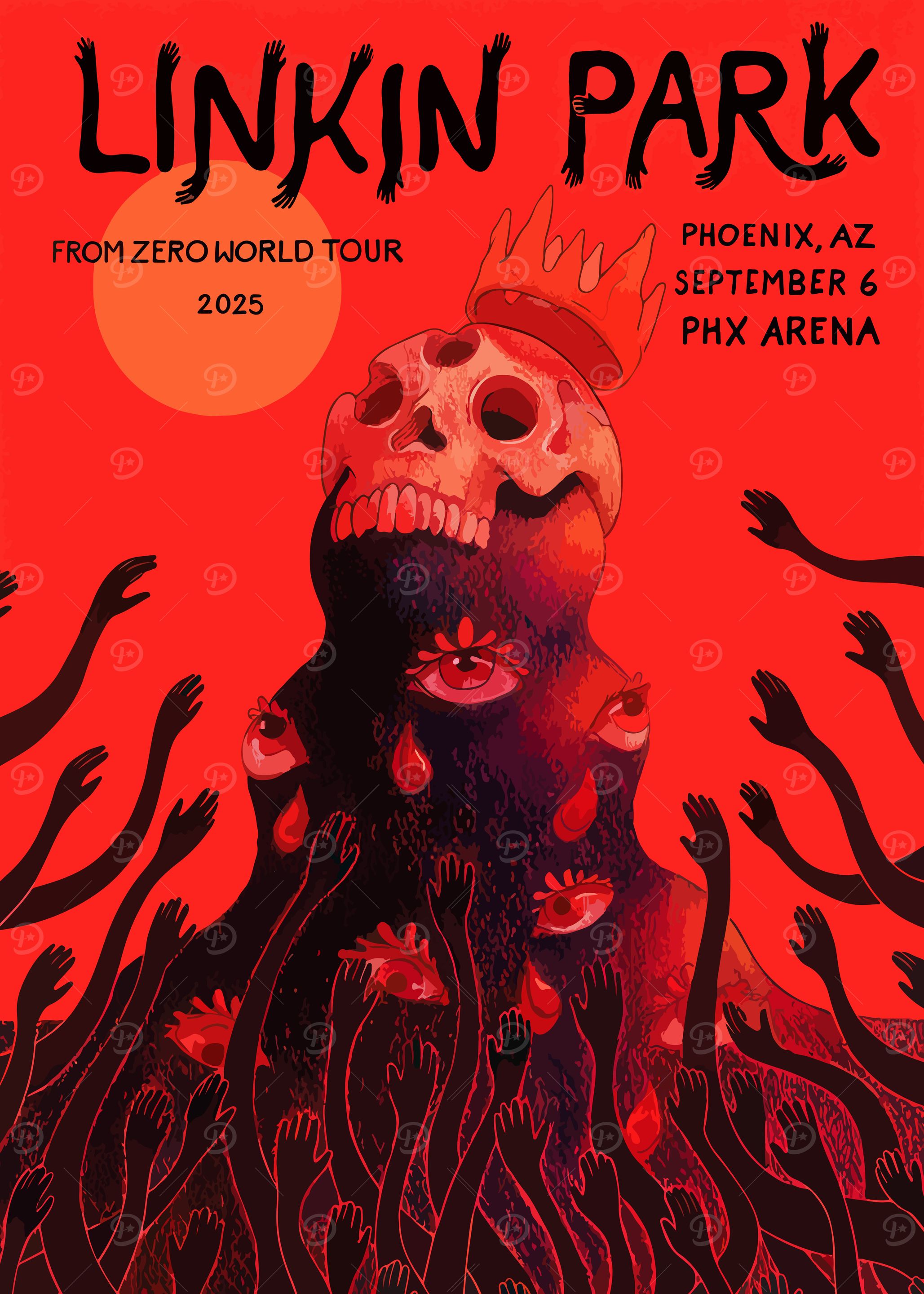 Linkin Park From Zero World Tour Poster' Poster, picture, metal