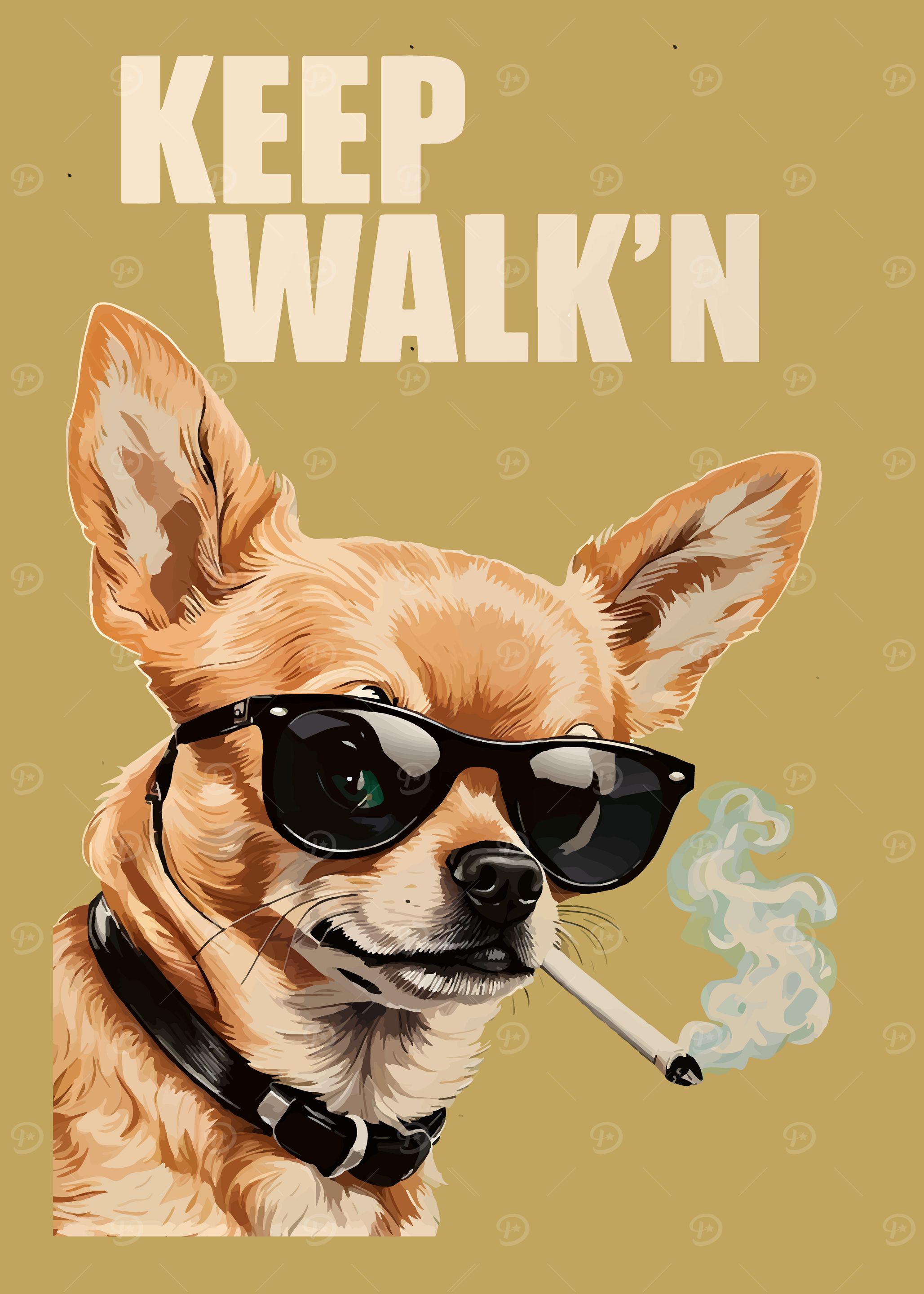 chihuahua with cigarette Cool Chihuahua Smoking Cigarette Art