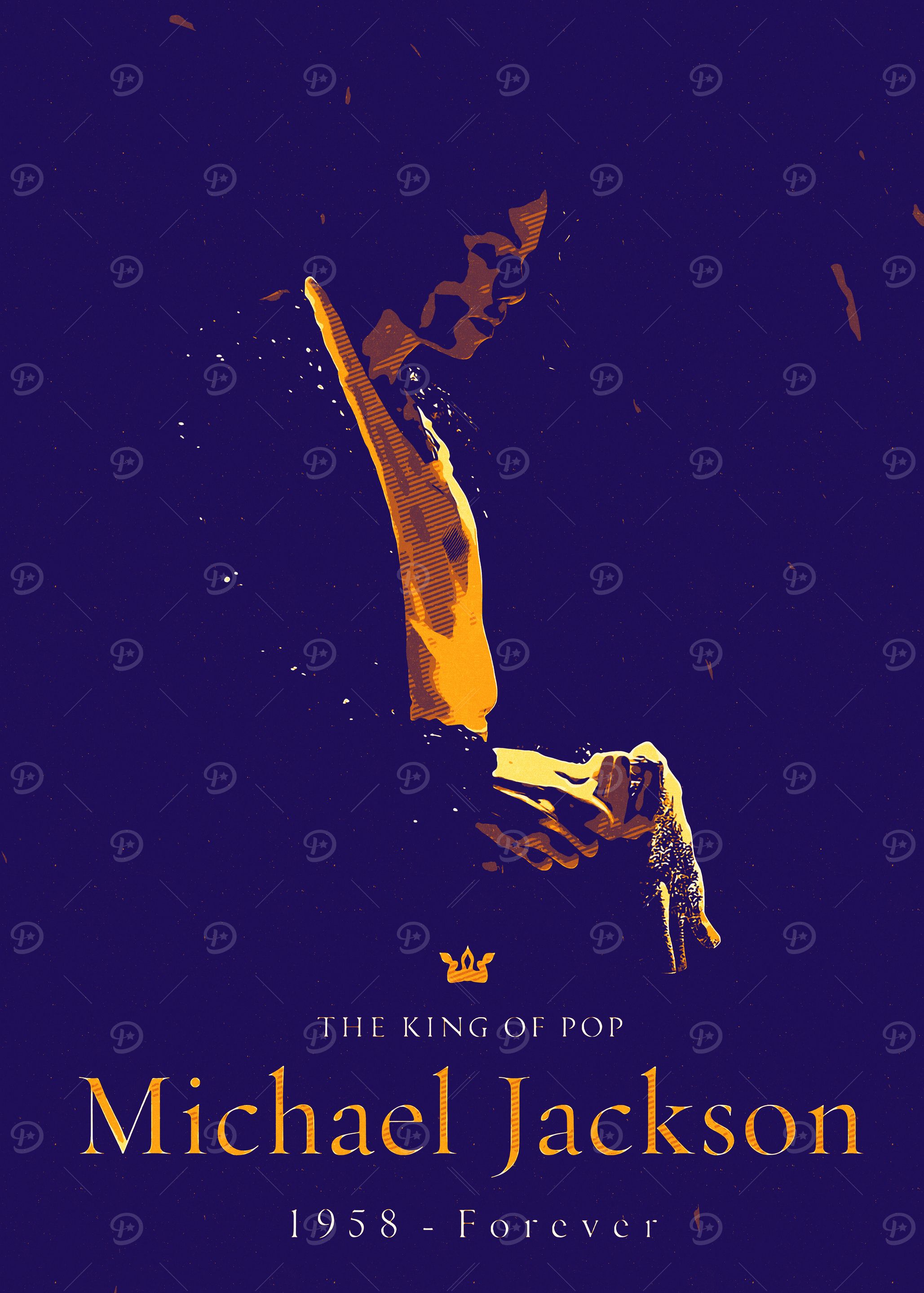 Michael Jackson: The King of Pop' Poster, picture, metal print
