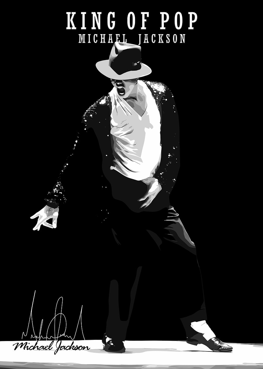 Michael Jackson: King of Pop' Poster, picture, metal print, paint
