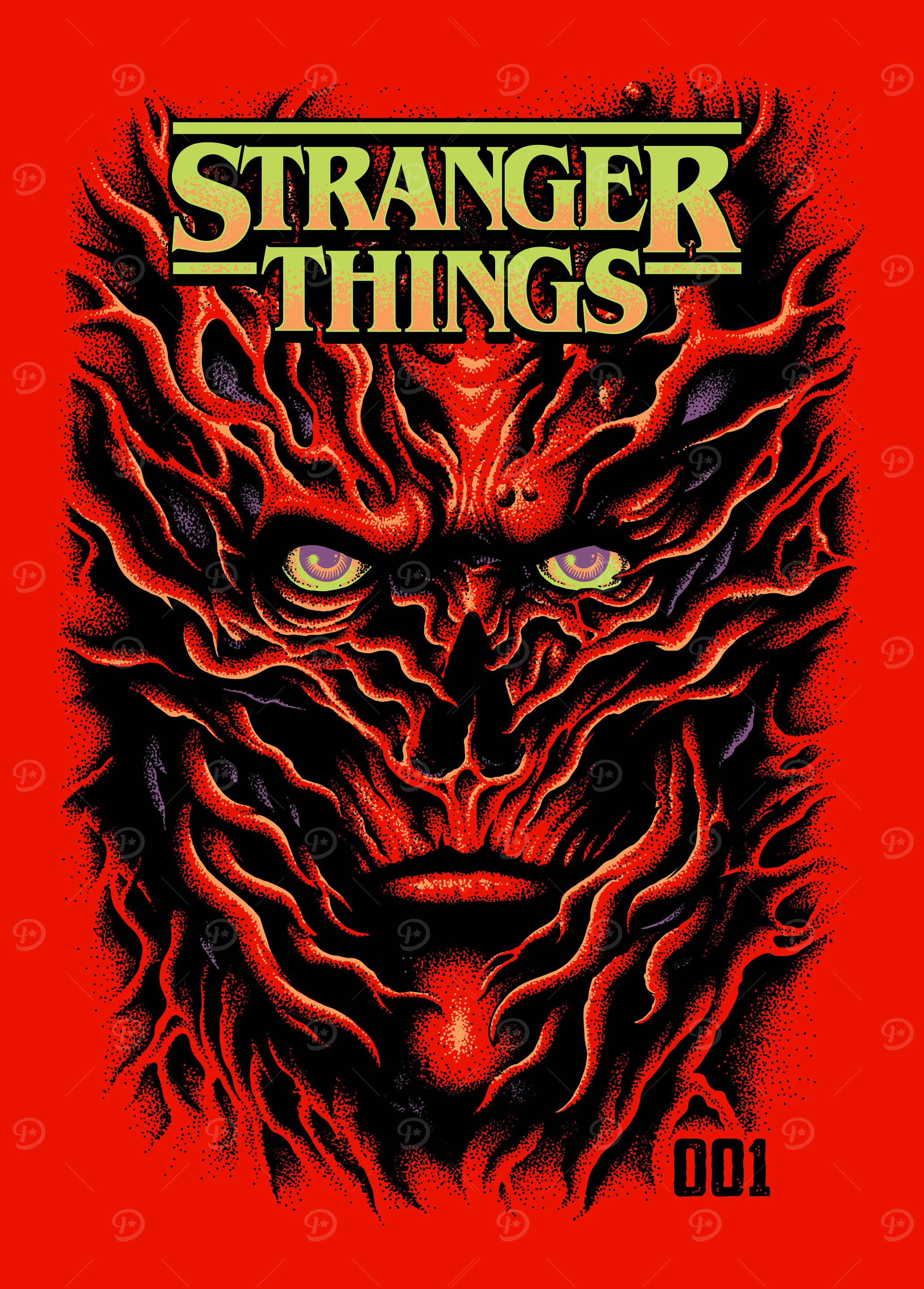 Stranger Things: Vecna's Chilling Portrait' Poster, picture, metal