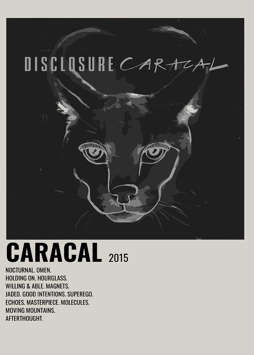Disclosure Caracal Album ' Poster, picture, metal print, paint by