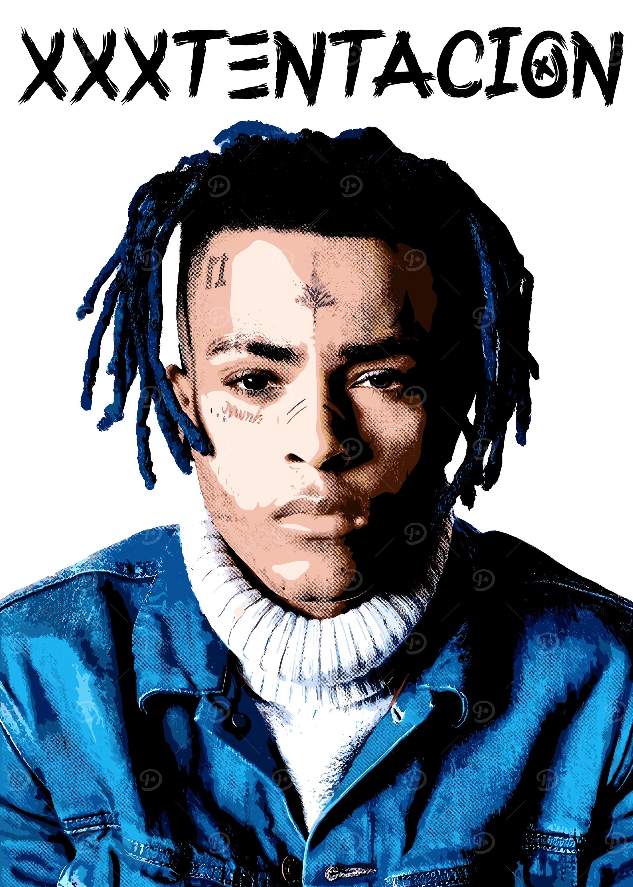 XXXTentacion' Poster, picture, metal print, paint by Azza Word