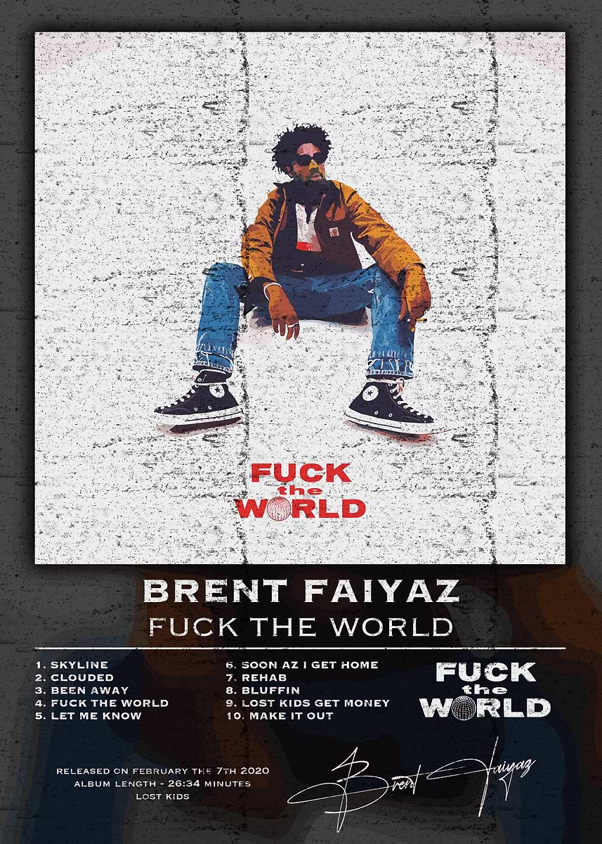 新品未使用】 Brent Faiyaz FUCK THE WORLD レコード 【公式通販】