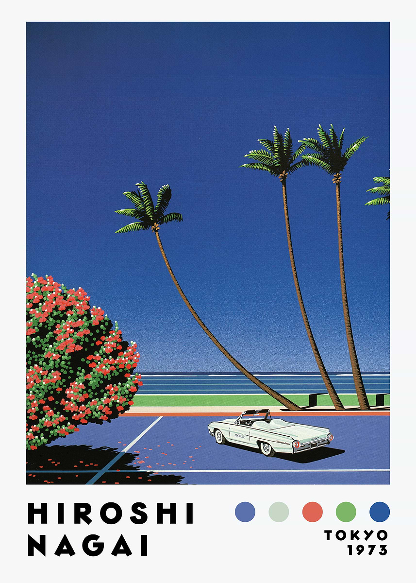 Hiroshi Nagai Tokyo 1973 Art Print' Poster, picture, metal print