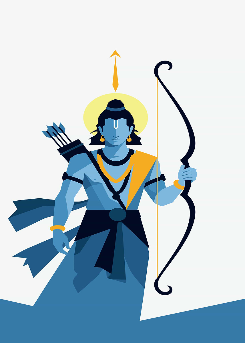 'Lord Rama Illustration' Poster, picture, metal print, paint by ...