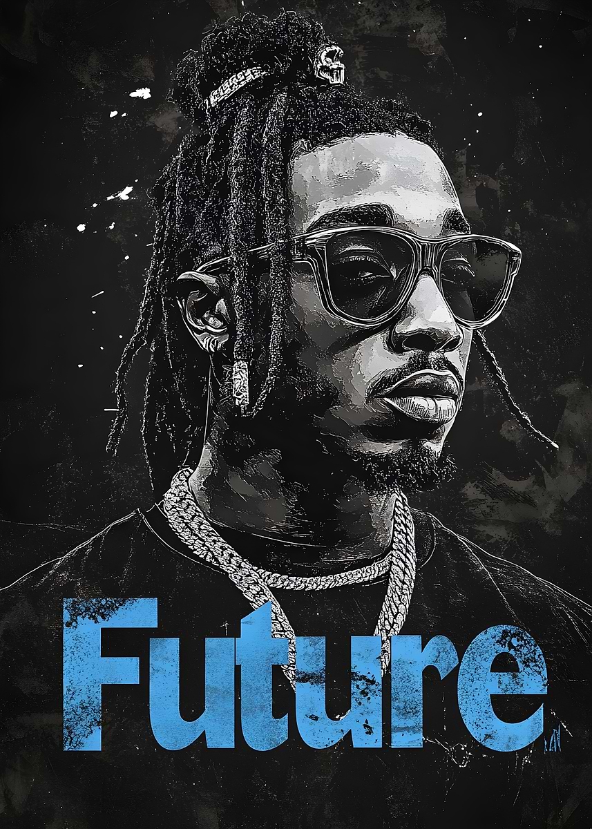 'Future A rapper legend 4' Poster, picture, metal print, paint by ...