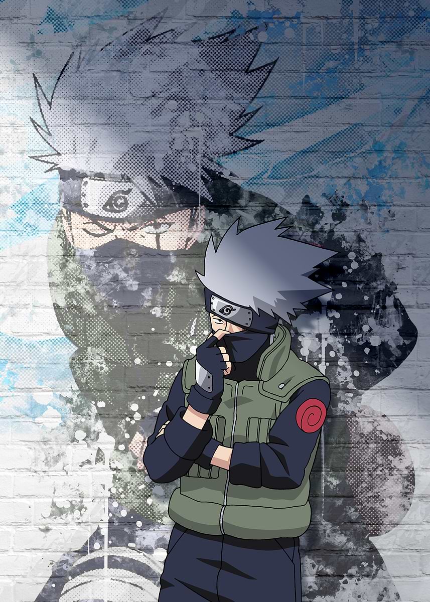 Kakashi Hatake - Coolest Guy in the Room' Poster, picture, metal