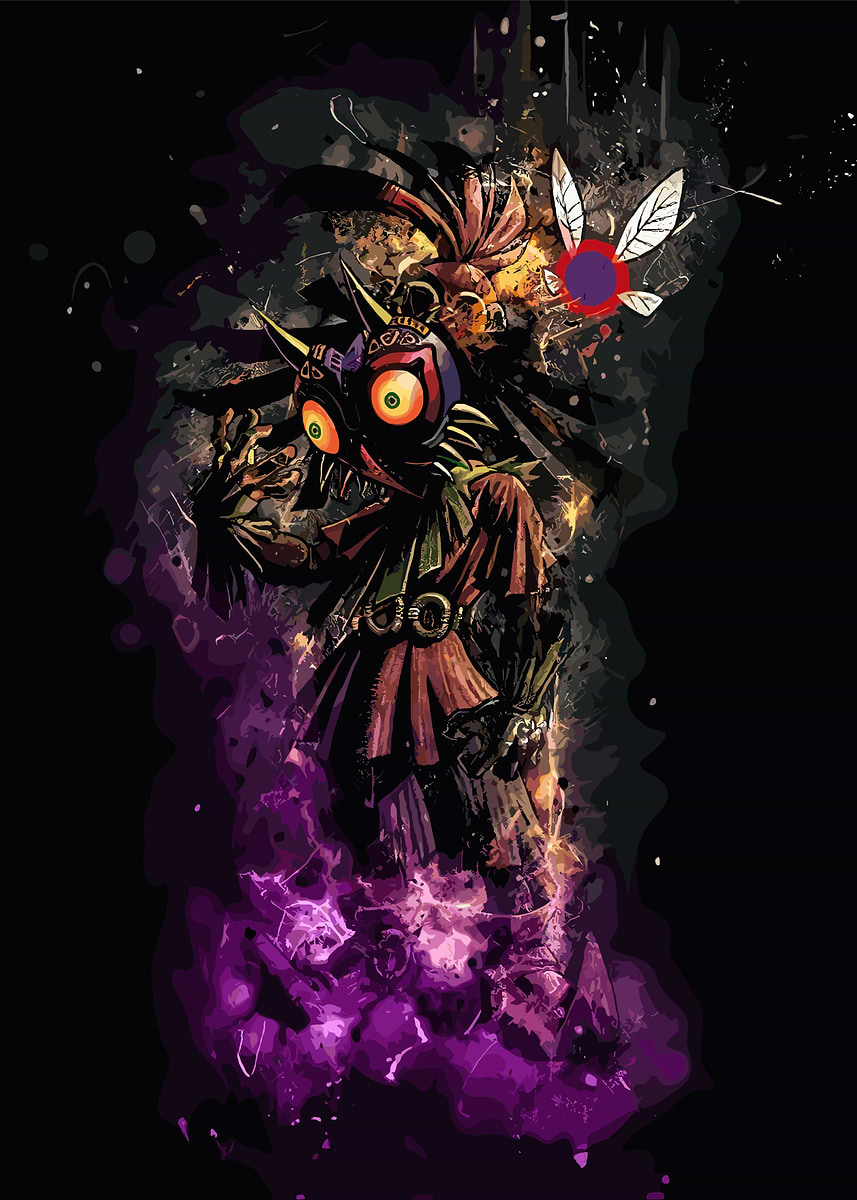 Majora s Mask Digital Art Poster Picture Metal Print Paint By Majora s Mask Digital Art Poster Picture Metal Print Paint By