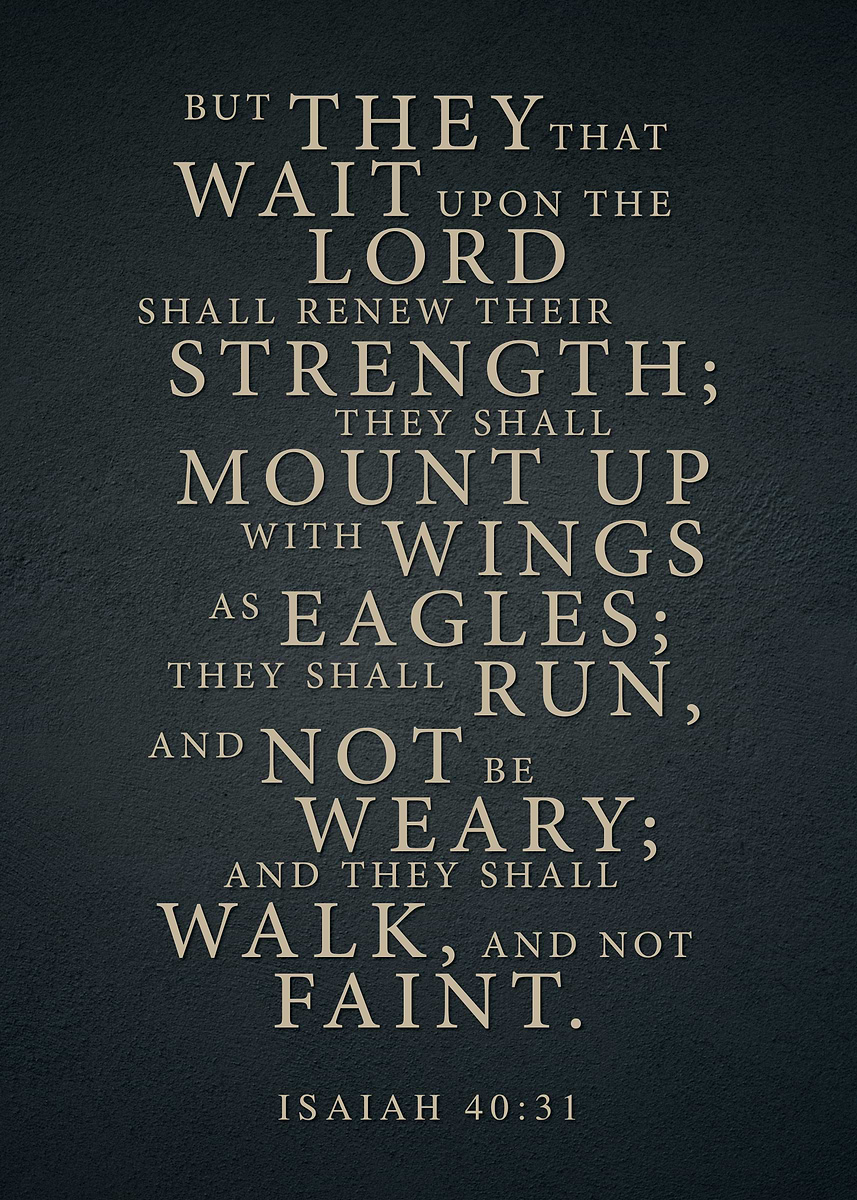'Isaiah 40:31 Scripture Art' Poster, picture, metal print, paint by ...