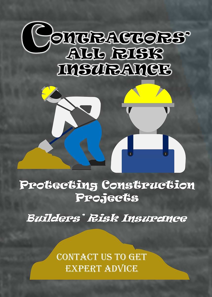 All Risks Insurance Building Sign 'Contractors All Risk Insurance Poster- Insurance Poster - Commercial ...