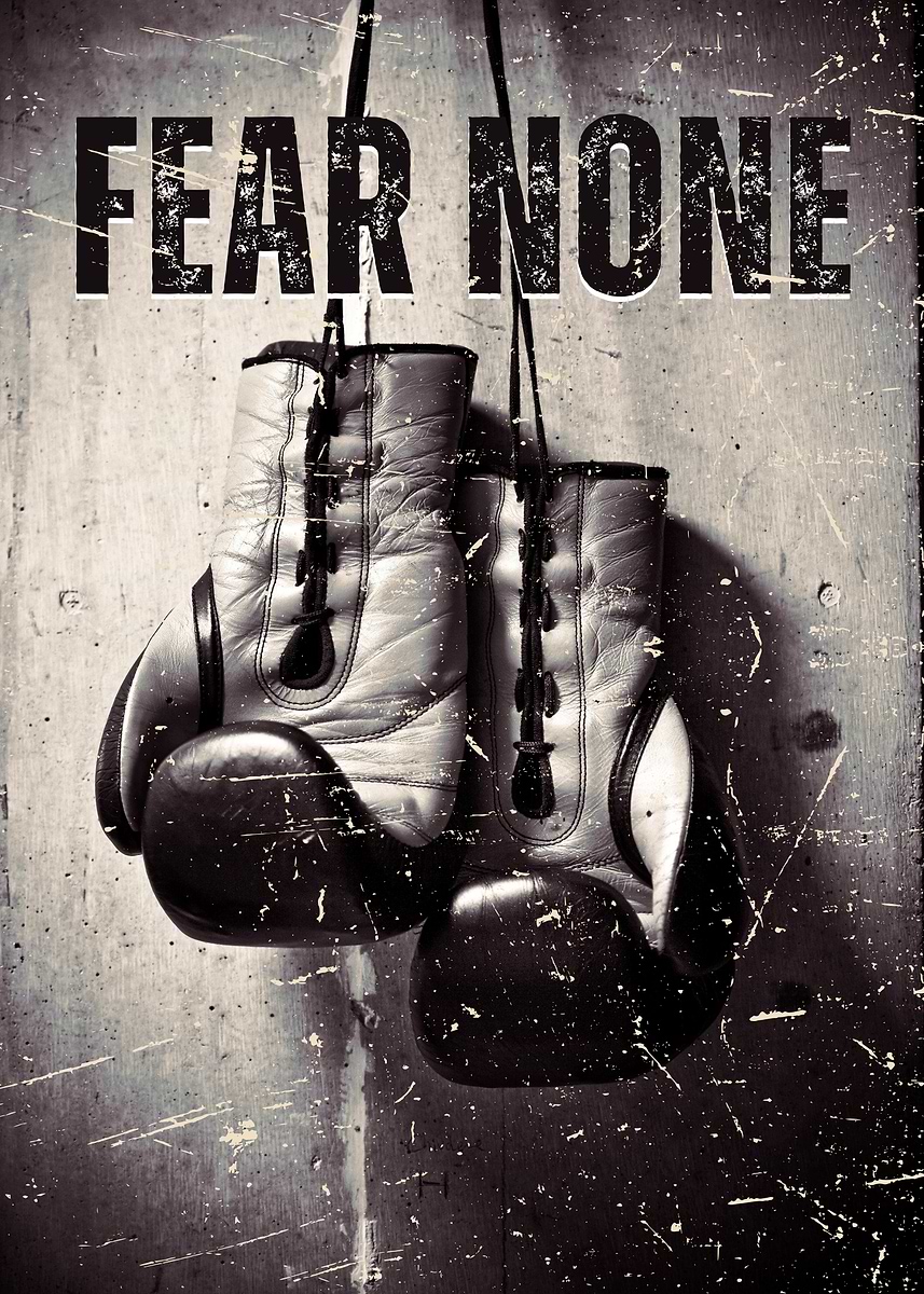'Fear None – Motivational Boxing Artwork' Poster, picture, metal print ...