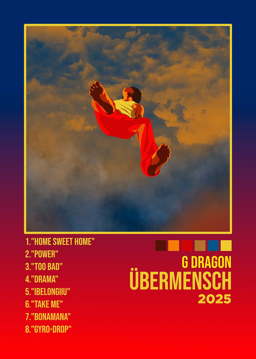 G Dragon Übermensch Album Art' Poster, picture, metal print, paint