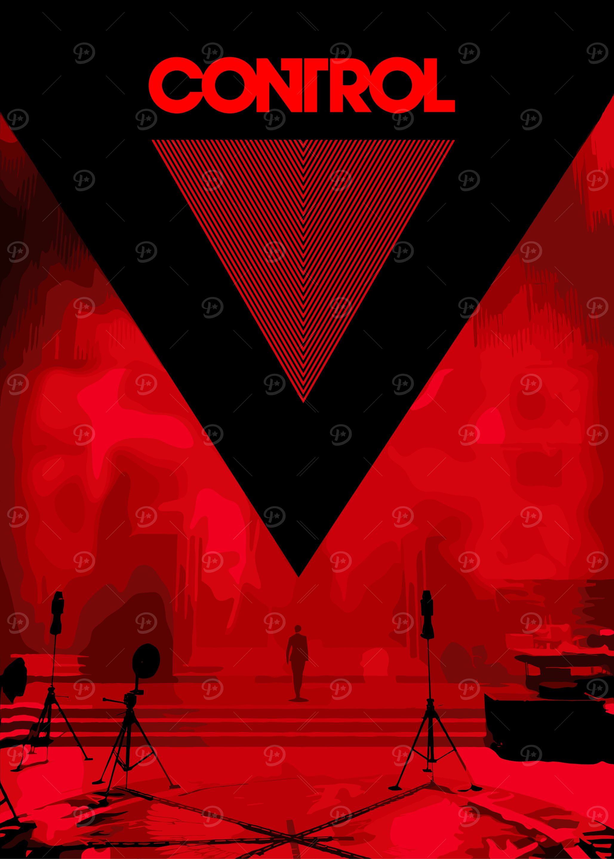 Control Rework Poster 'Control Game Poster' Poster, picture, metal print, paint by Wick ...