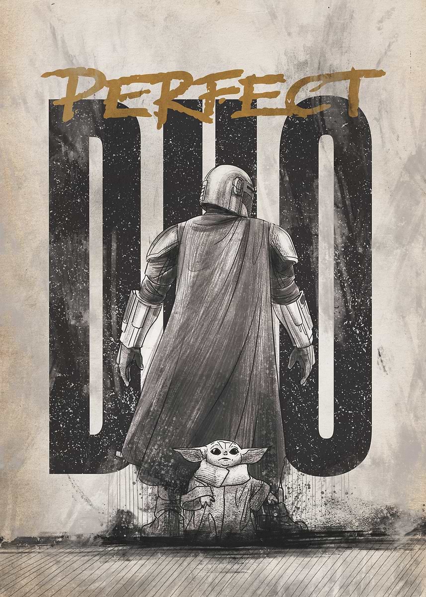 The Mandalorian 浮世絵 ポスター star-wars-disney-ads-star-wars